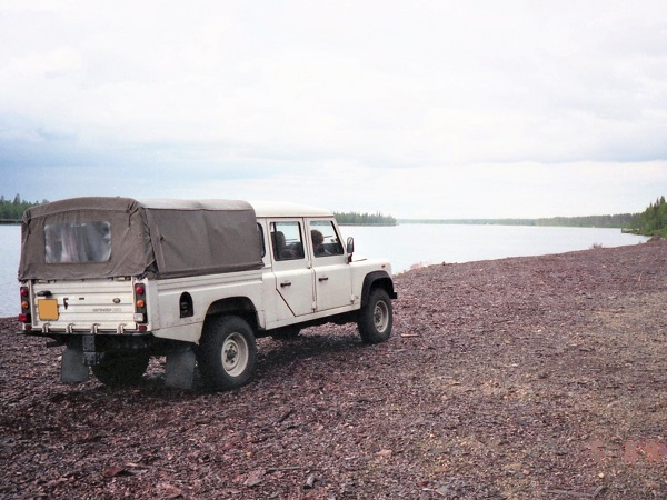 Defender 130 200Tdi à la plage