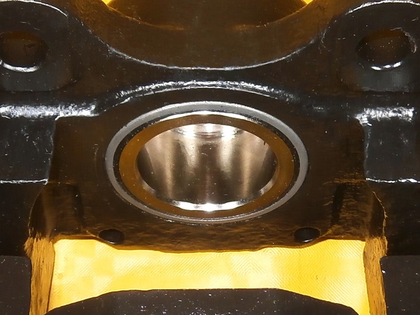 Joint racleur et son cerclage sur l'étrier de frein arrière