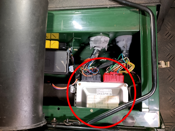 Repérer où se trouve l'ECU sur Defender Td5