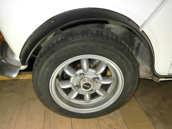 Austin Mini LH front wheel