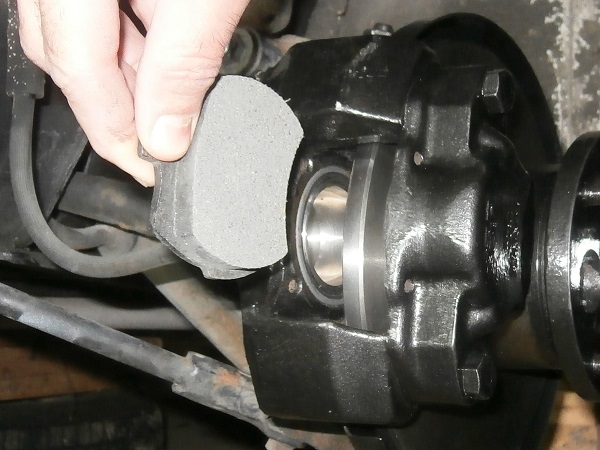 Fit new pads on Austin Mini