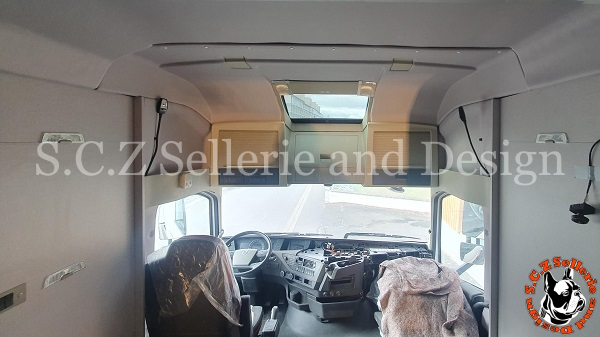 Habillage d'une cabine de camion par SCZ Sellerie and Design