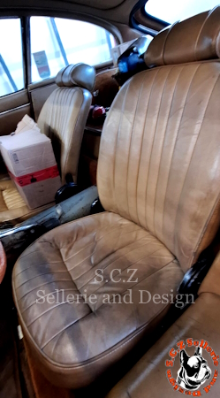 Siège de Jaguar Type E avant rénovation